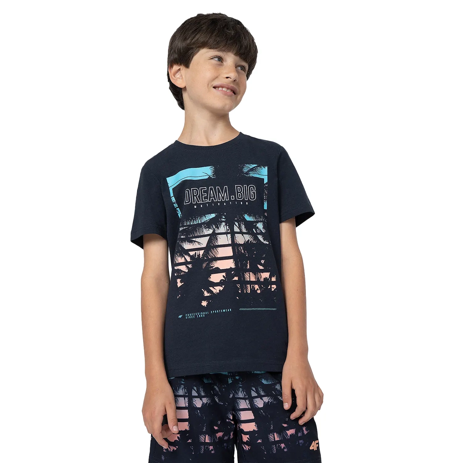 Koszulka dziecięca 4F 4FJSS23TTSHM289-31S