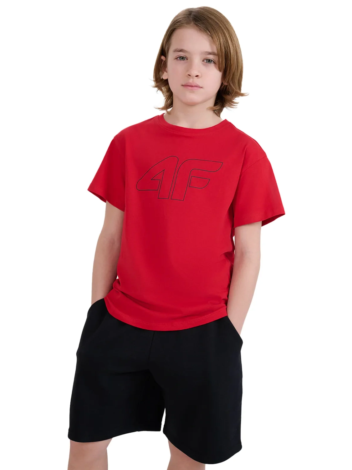 Koszulka dziecięca 4F 4FJWSS25TTSHM2325-62S