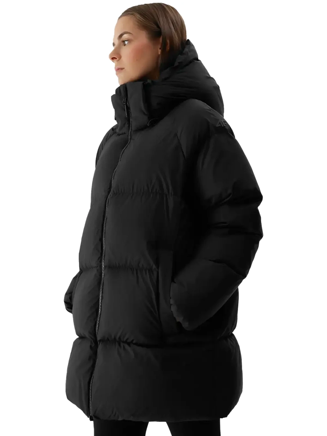 Kurtka damska zimowa puchowa 4F 4FWAW24TDJAF466-20S naturalny puch