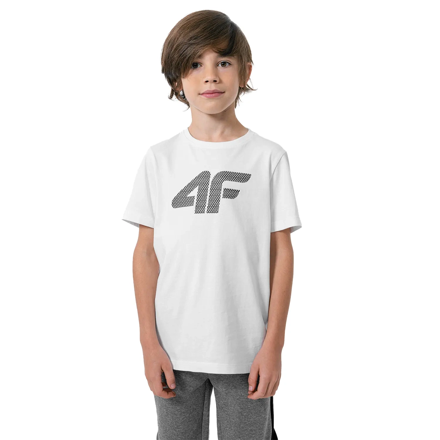 Koszulka dziecięca 4F HJZ22-JTSM002-10S