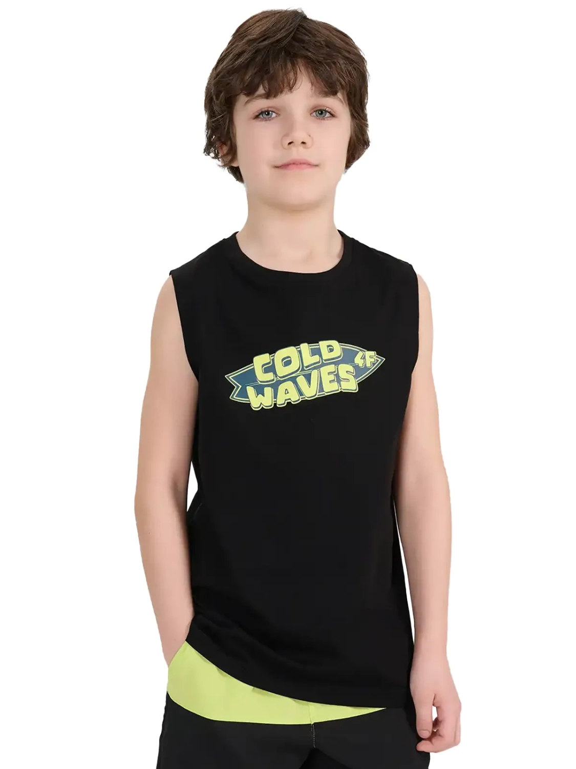 Koszulka dziecięca 4F 4FJWSS25TSLEM164-20S