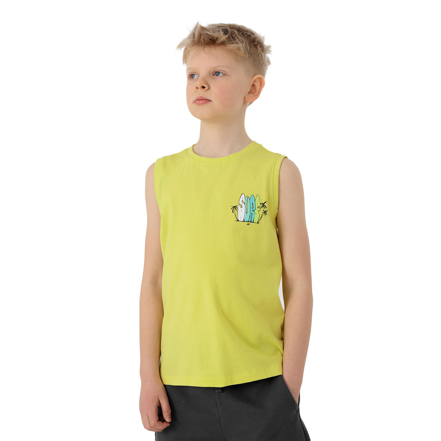 Koszulka dziecięca 4F JUNIOR HJL22-JTSM010-71S