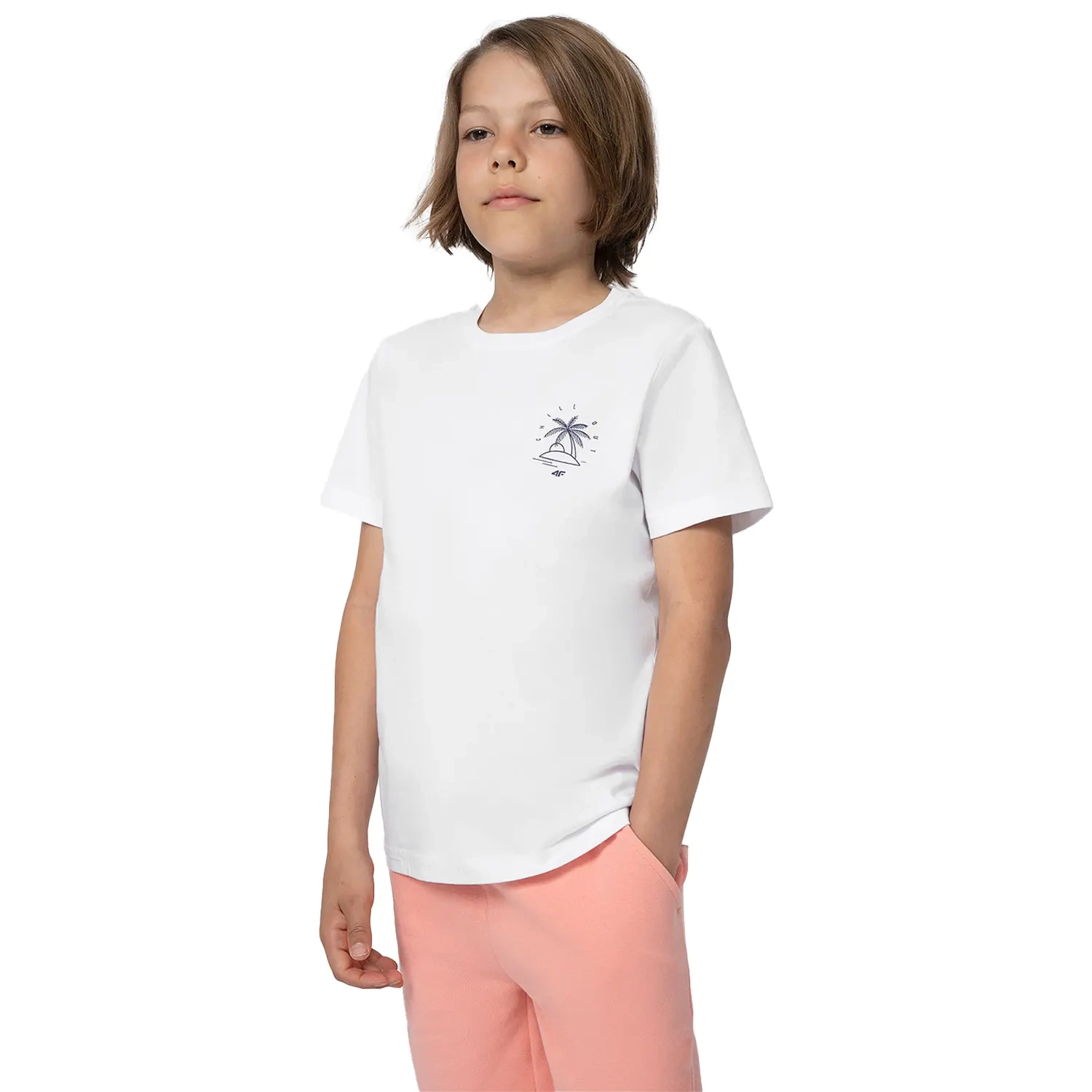 Koszulka dziecięca 4F 4FJSS23TTSHM286-10S