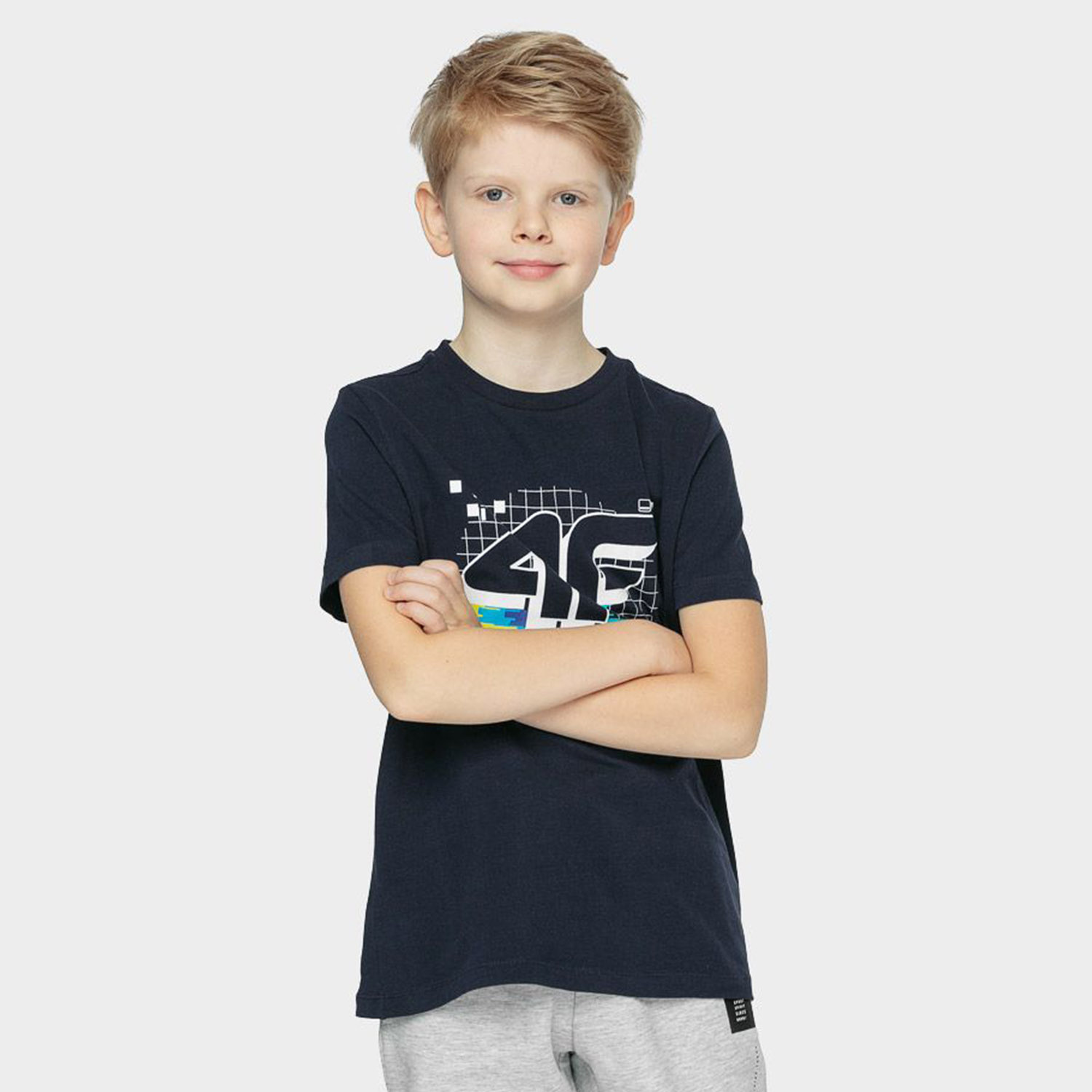 Koszulka dziecięca 4F HJZ21-JTSM003B-31S