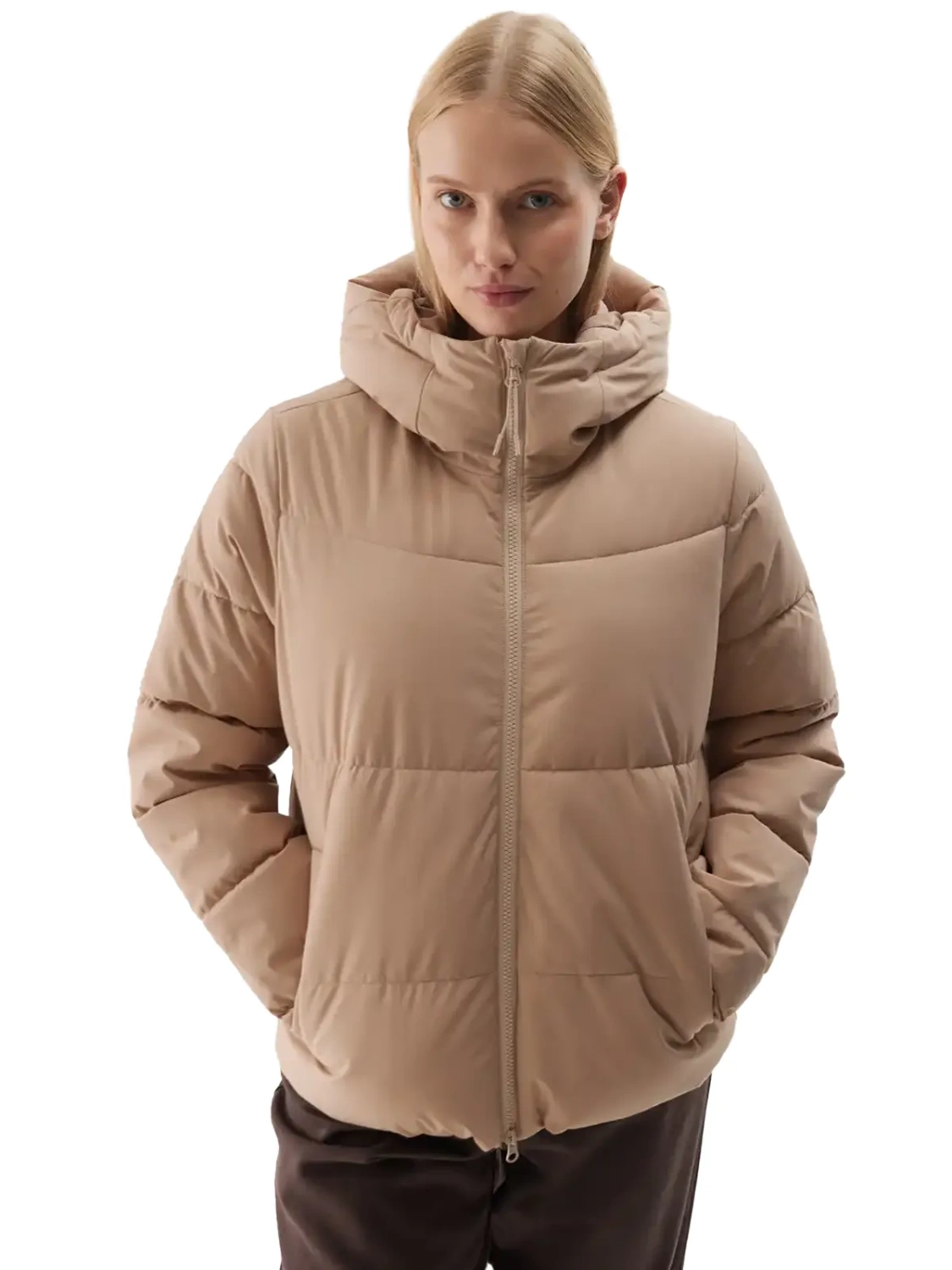 Kurtka damska zimowa puchowa 4F  4FWAW24TDJAF473-83S