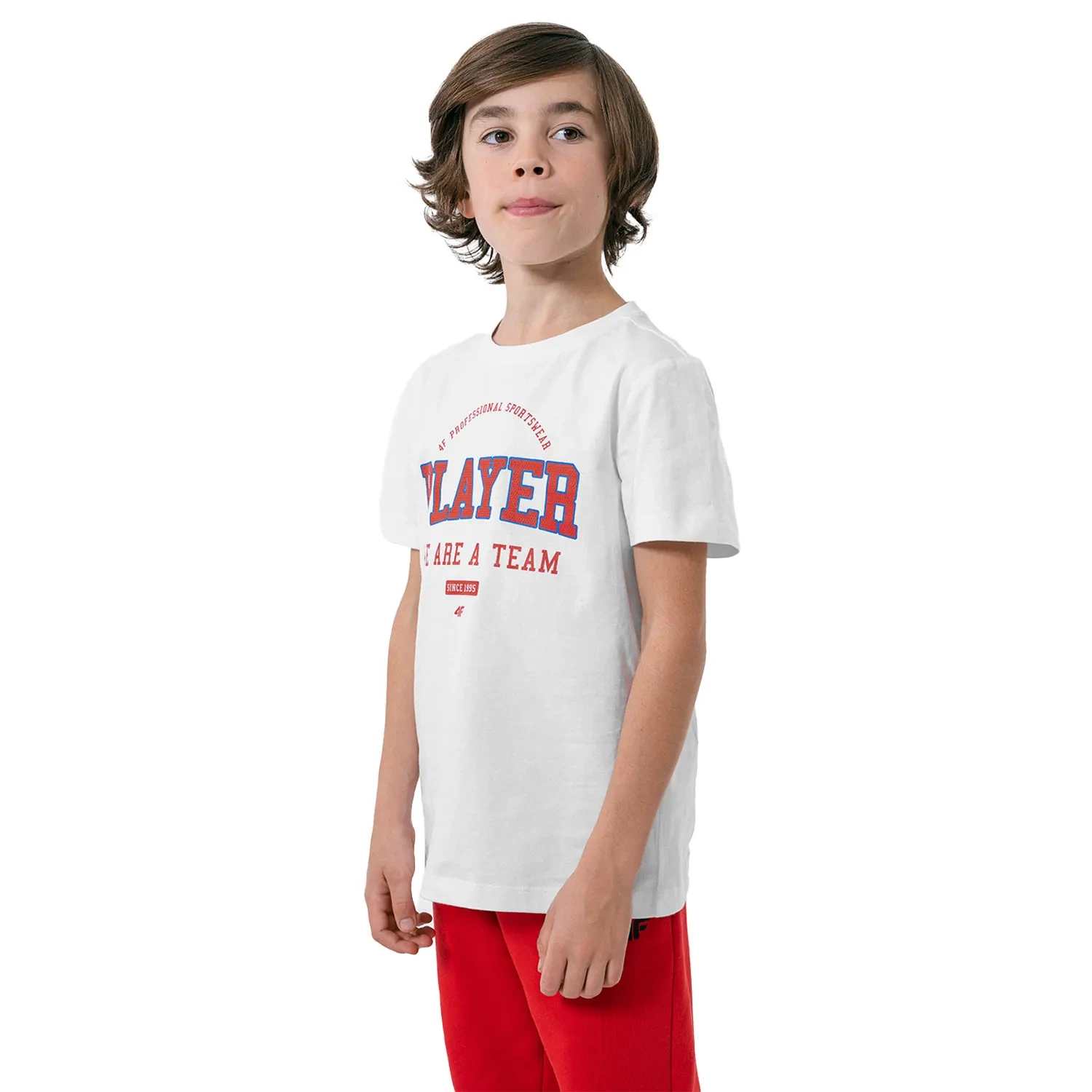 Koszulka dziecięca 4F HJZ22-JTSM007-10S