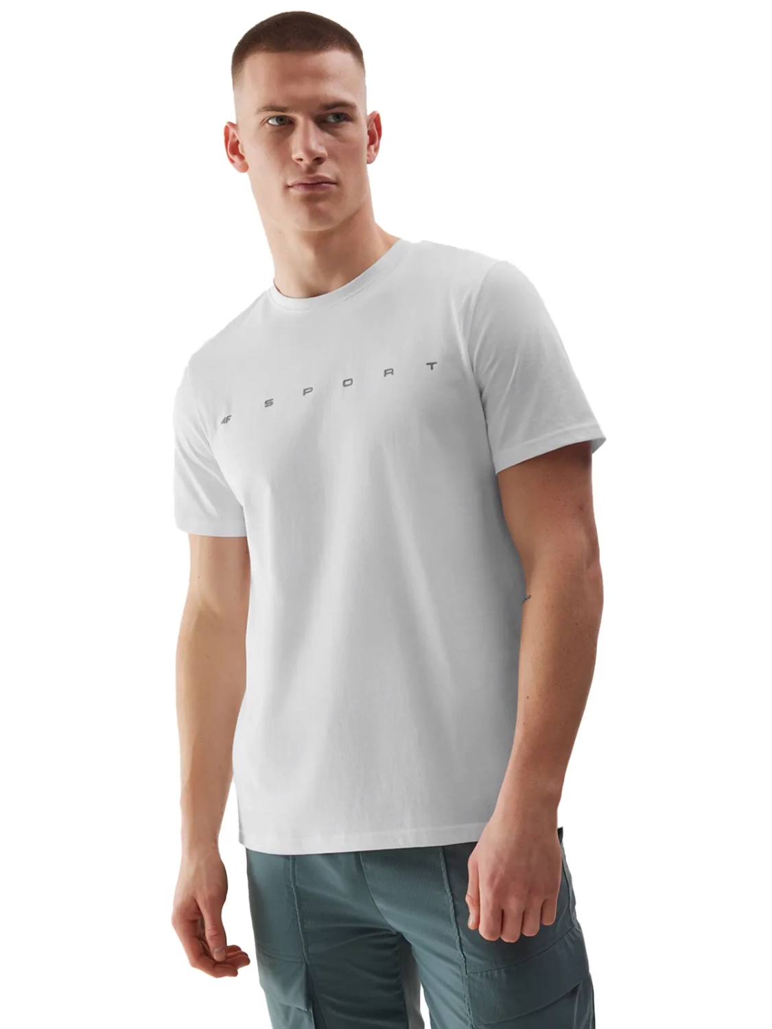 Koszulka męska 4F 4FWSS24TTSHM1283-10S