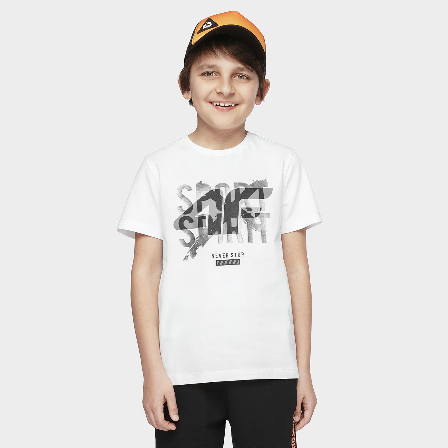 Koszulka dziecięca 4F HJL21-JTSM007-10S