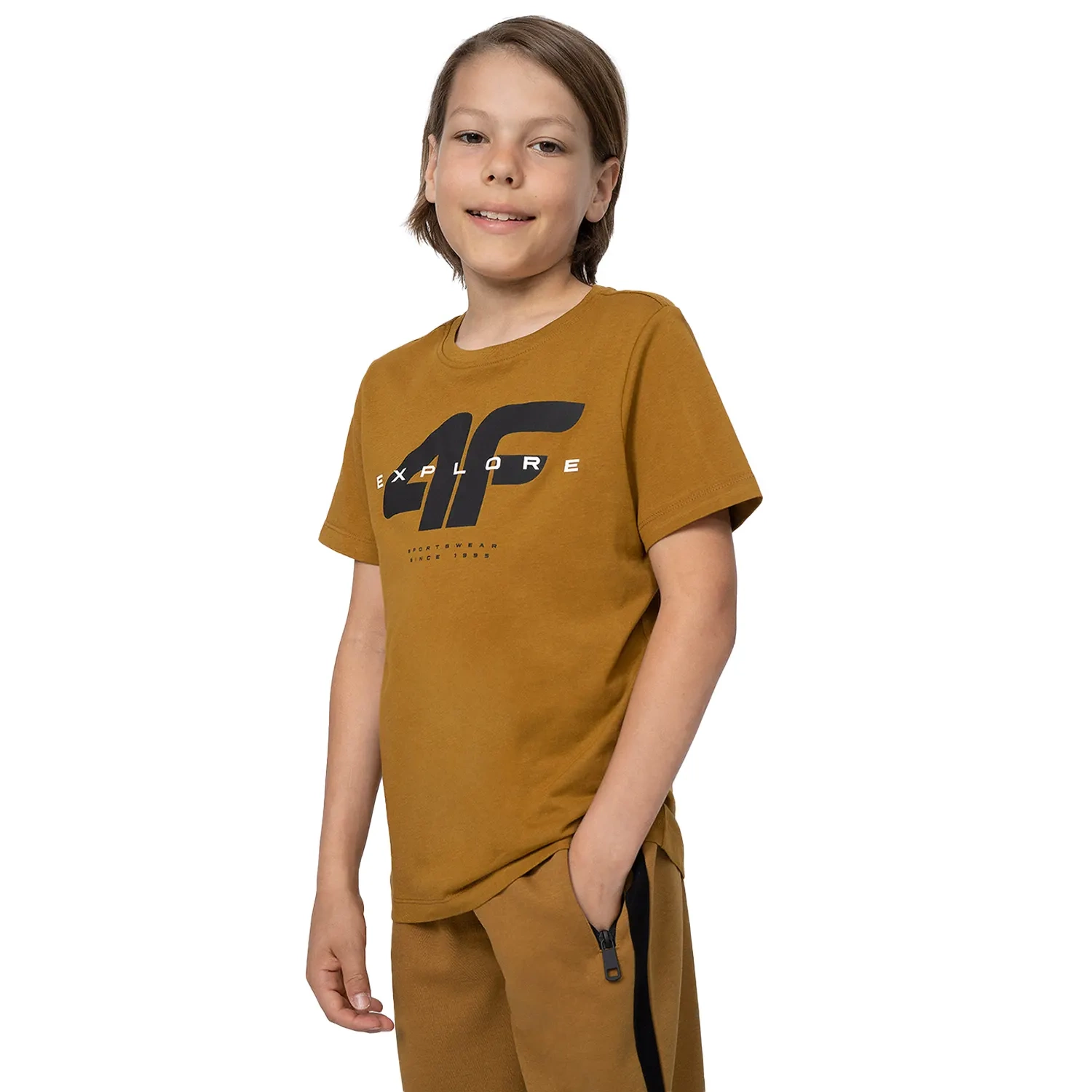 Koszulka dziecięca 4F 4FJSS23TTSHM290-82S