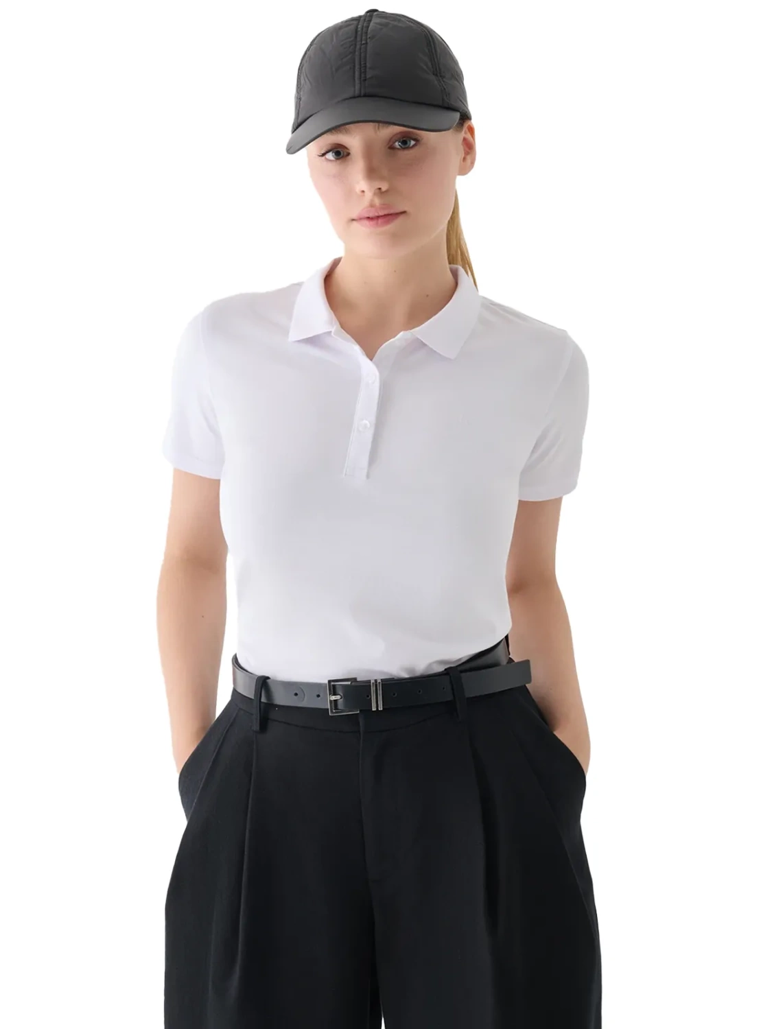 Koszulka damska polo 4F 4FWMM00TPTSF317-10S