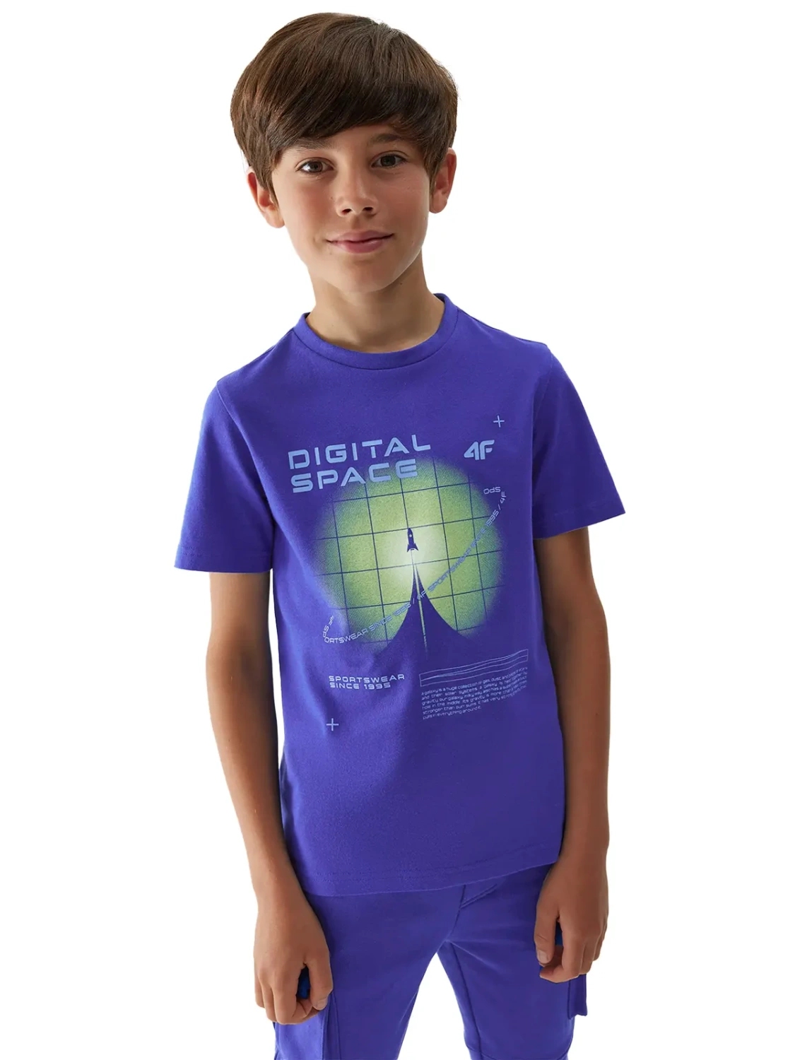 Koszulka dziecięca 4F 4FJAW23TTSHM0798-36S 