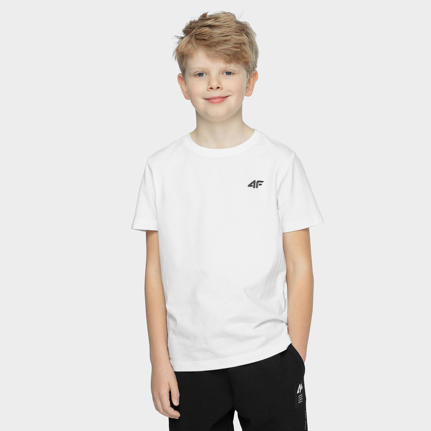 Koszulka dziecięca 4F HJZ21-JTSM002-10S