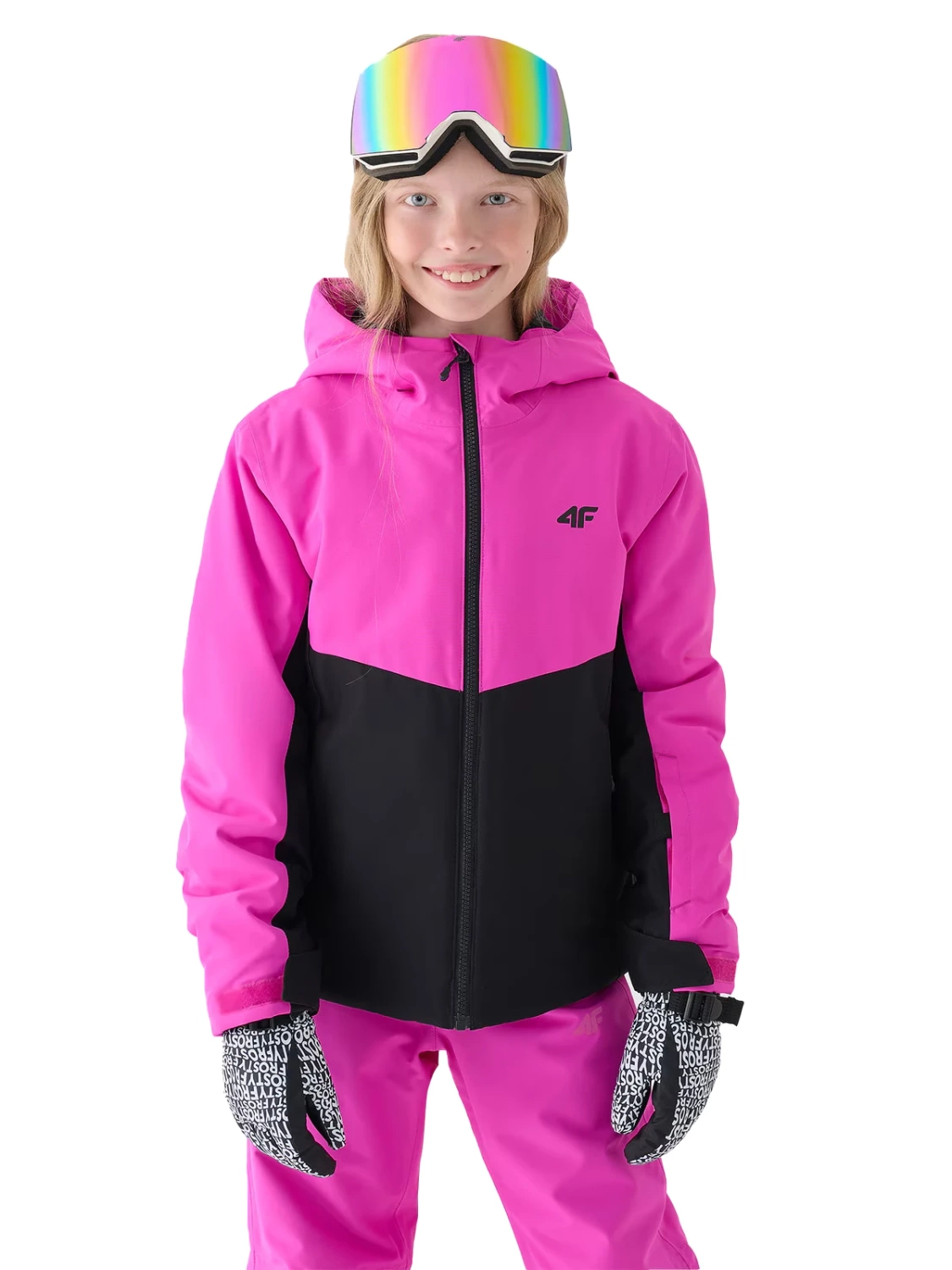 Kurtka dziecięca zimowa narciarska 4F 4FJWAW24TTJAF542-54S