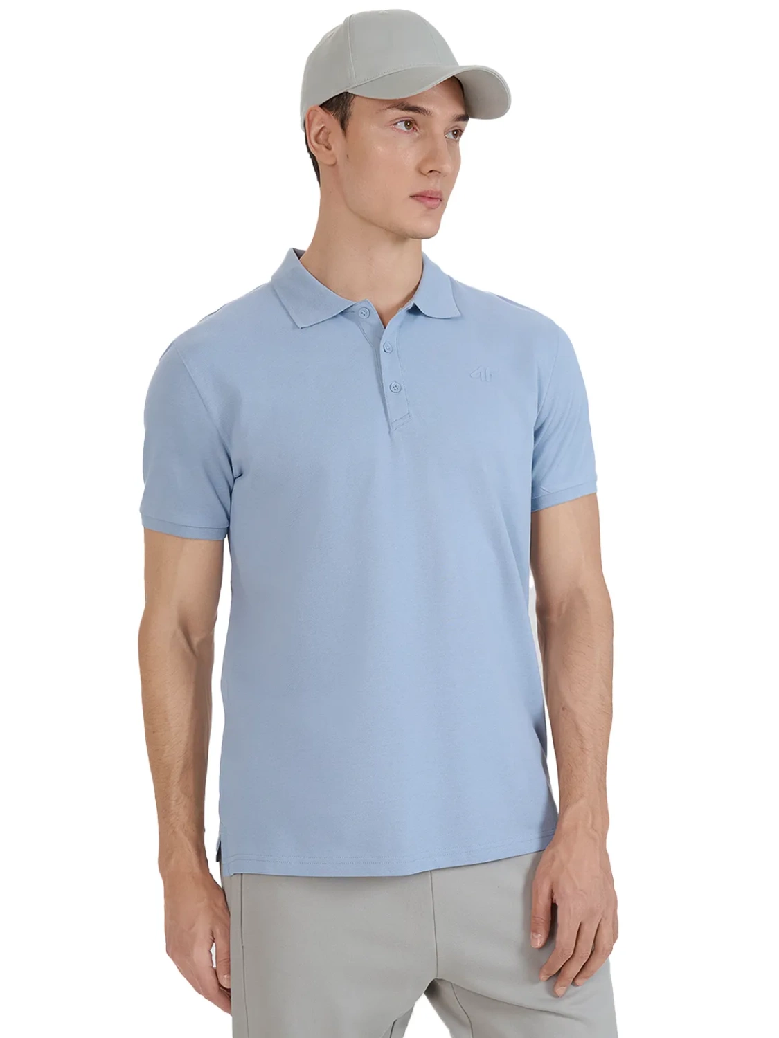 Koszulka męska polo 4FWSS25TPTSM407-34S