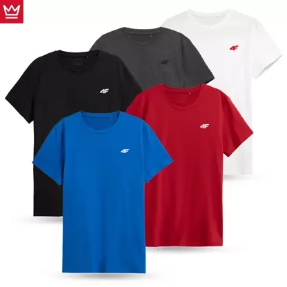 Koszulka męska 4F 4FWSS23TTSHM1230-91S 5PAK