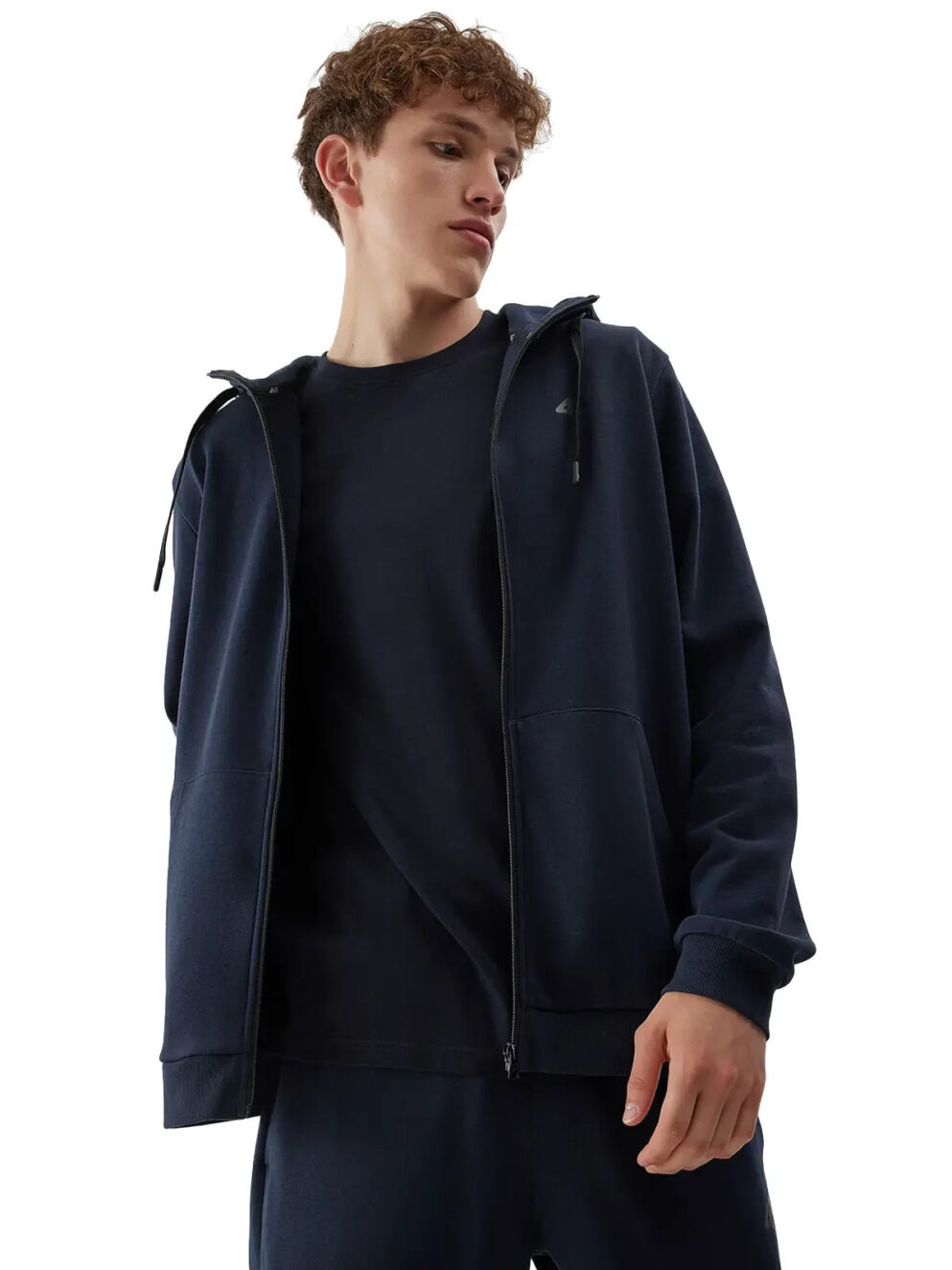 Bluza męska z kapturem rozpinana 4F 4FAW23TSWSM695-30S 