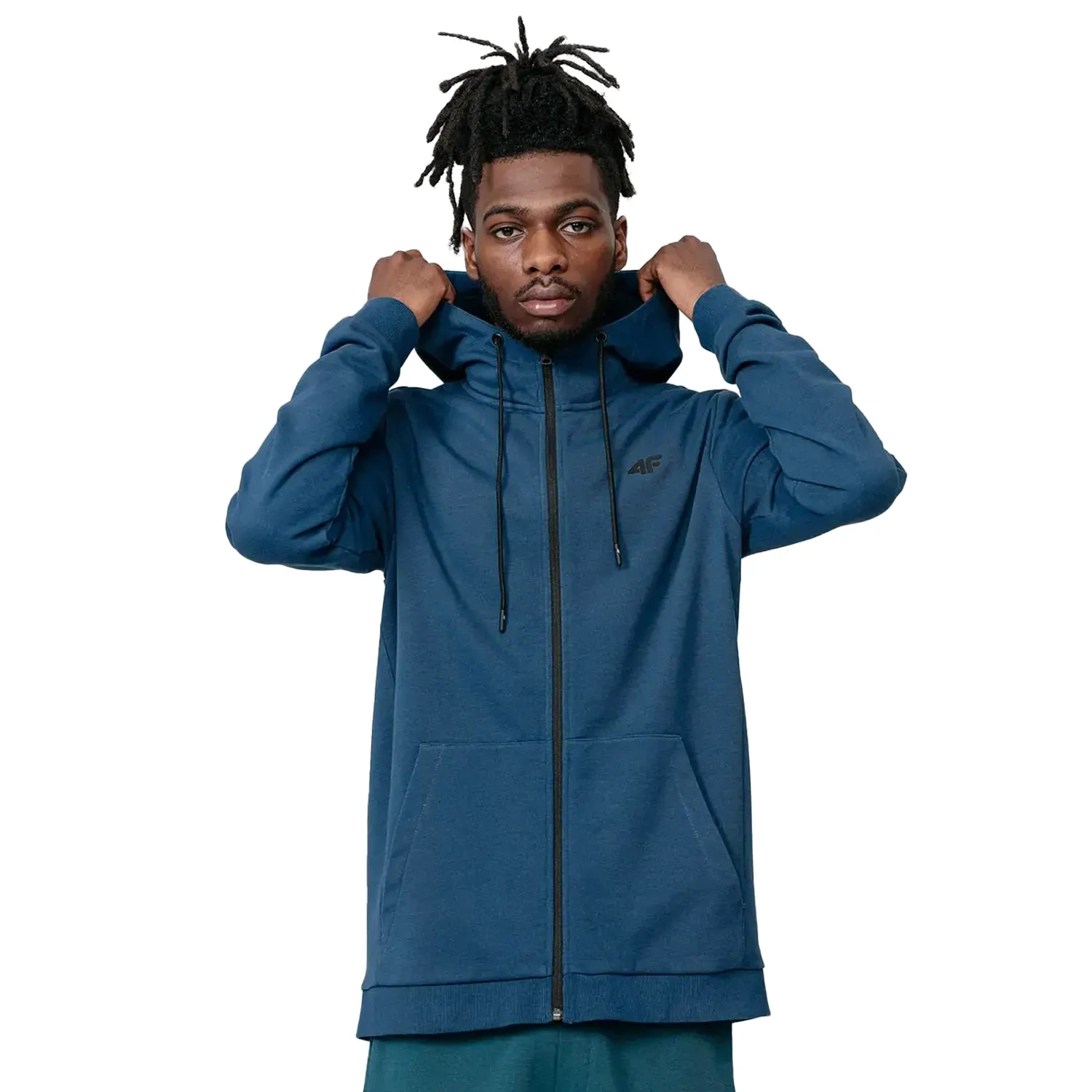 Bluza męska z kapturem rozpinana 4F H4Z22-BLM353-32S