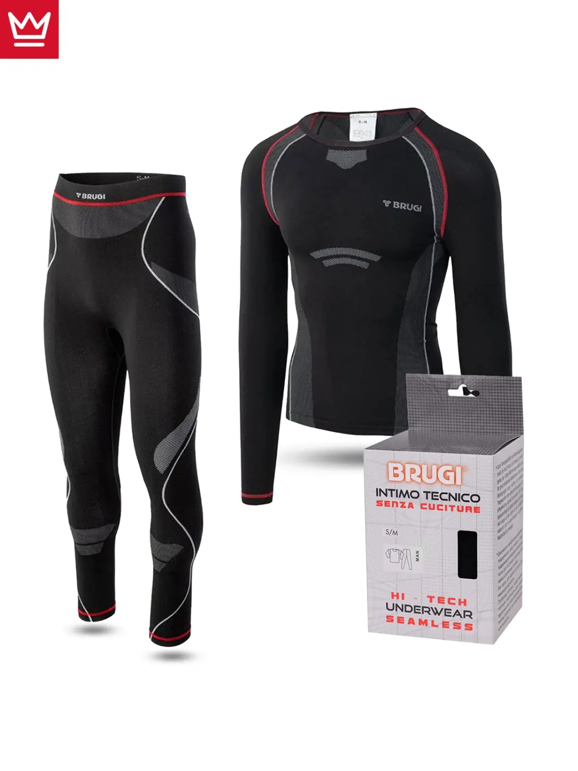 Bielizna męska termoaktywna BRUGI 4RCH-H8L
