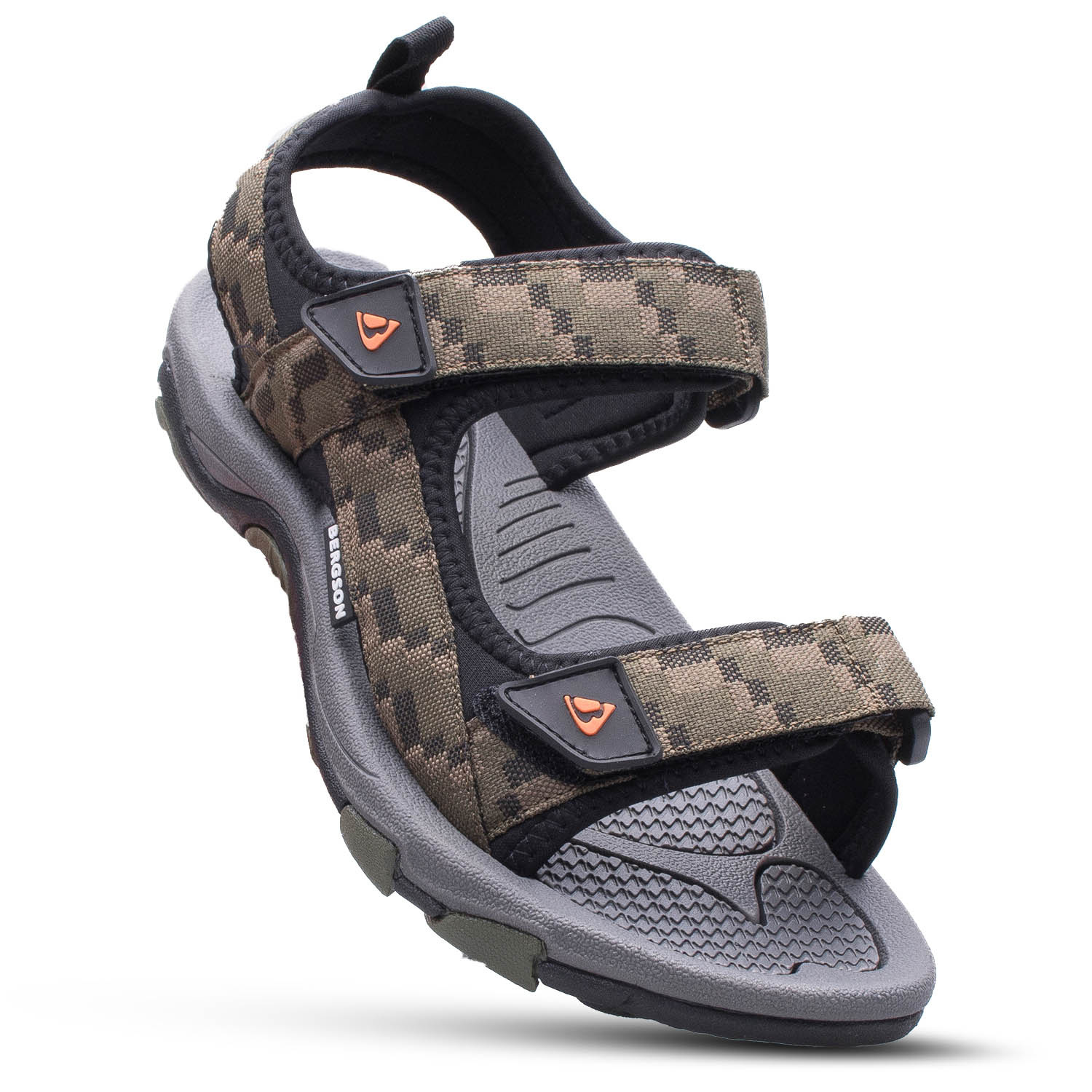 Sandały męskie trekkingowe BERGSON BENUE Hiking BRG00127 olive