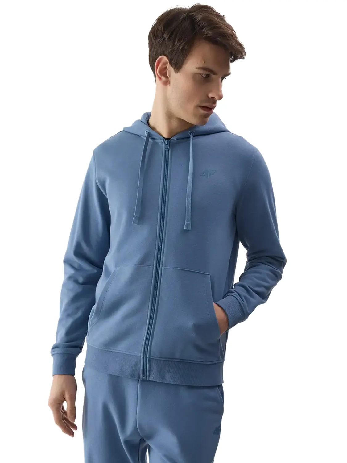Bluza męska z kapturem rozpinana 4F 4FWSS24TSWSM0951-32S 