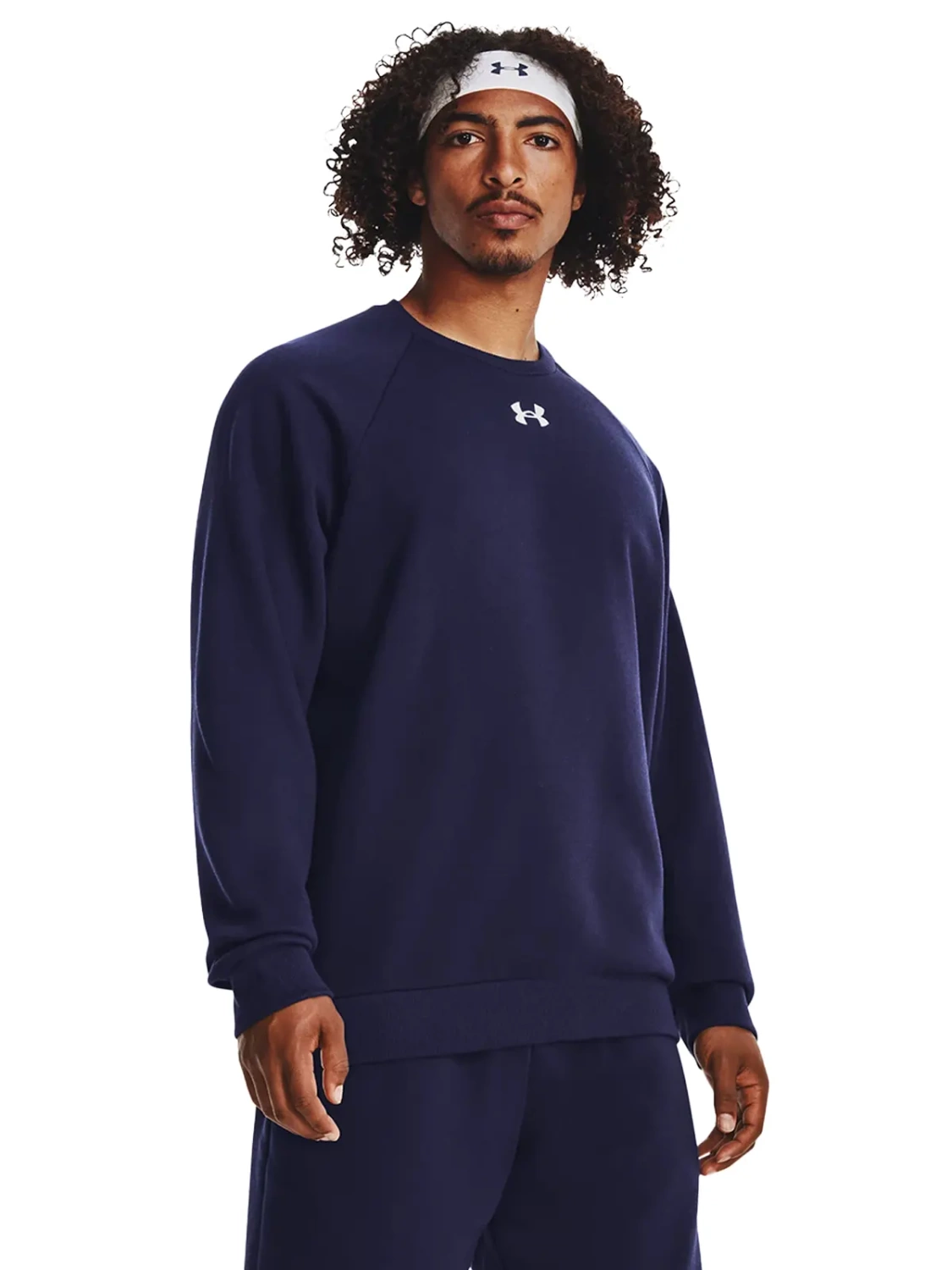 Bluza męska z kapturem Under Armour FLEECE CREW 1379755-410 