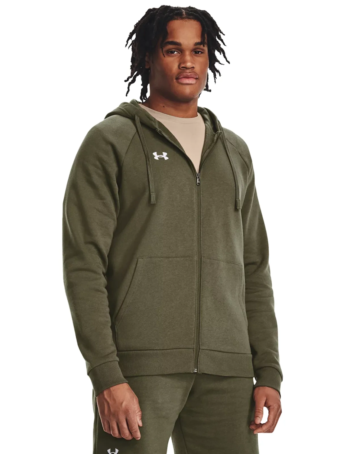 Bluza męska z kapturem rozpinana Under Armour 1379767-390