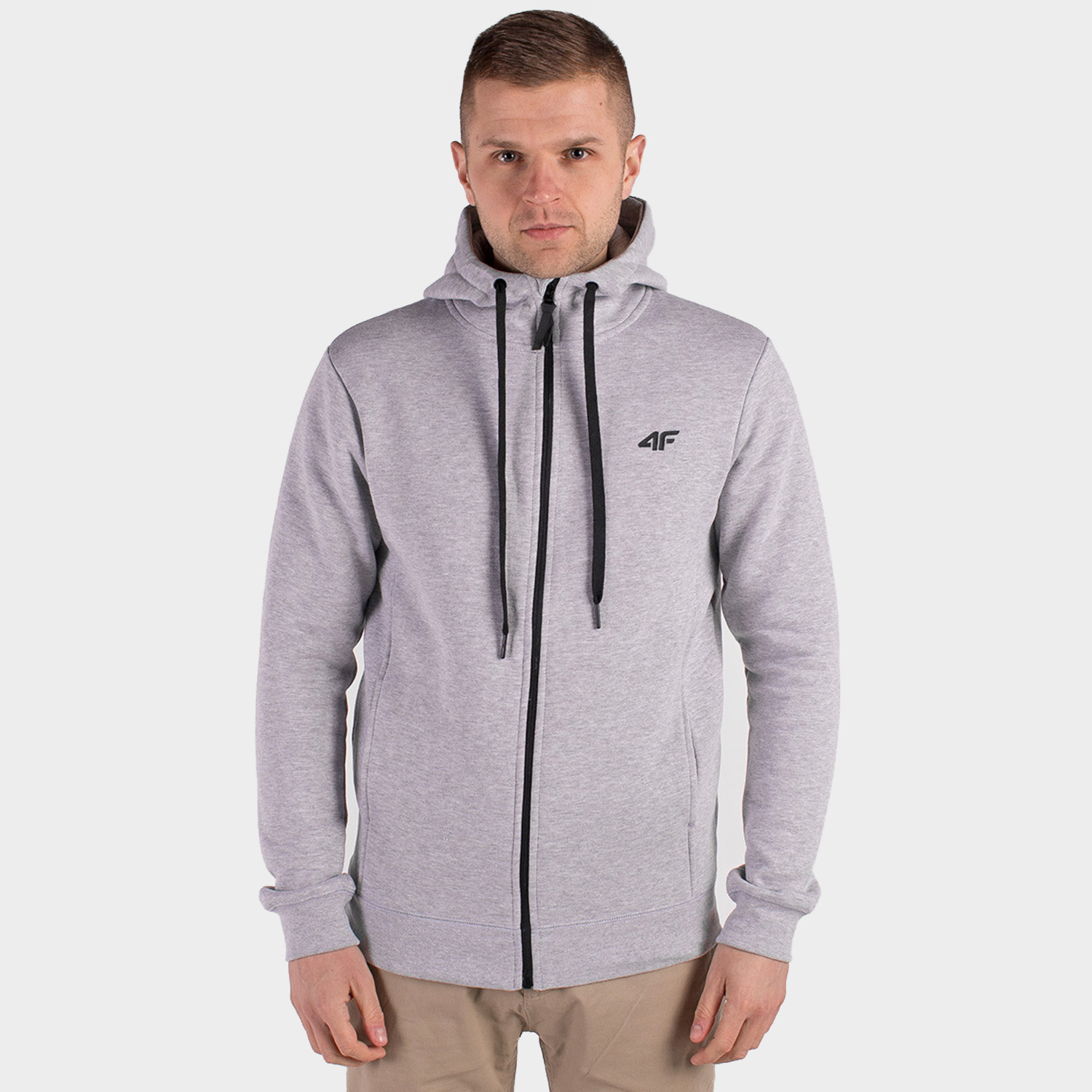 Bluza męska z kapturem rozpinana 4F X4Z18-BLM300-23M