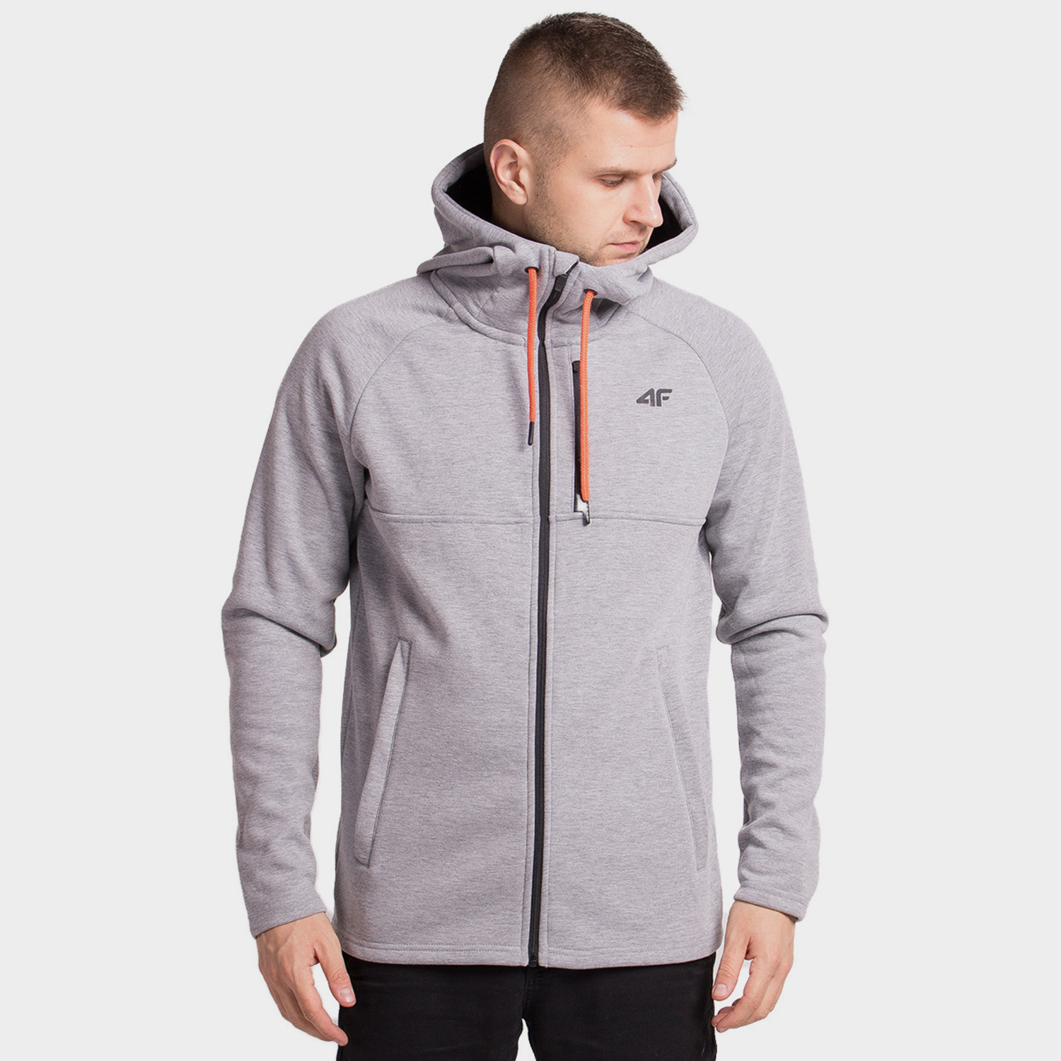 Bluza męska z kapturem rozpinana 4F H4Z18-BLM006-27M