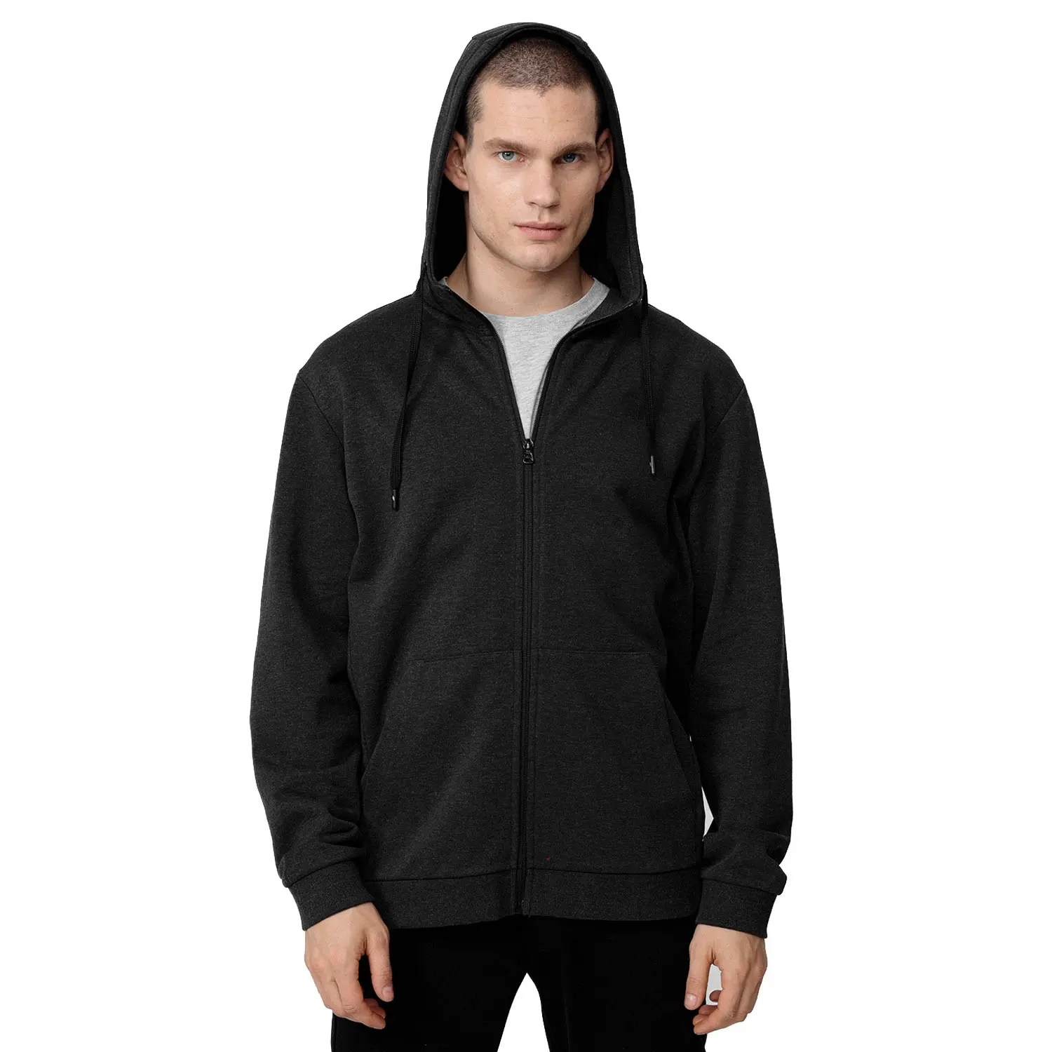 Bluza męska z kapturem rozpinana 4F H4Z22-BLM353-23M