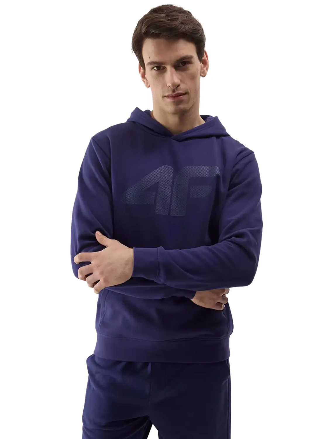 Bluza męska z kapturem 4F 4FWSS24TSWSM0950-31S 