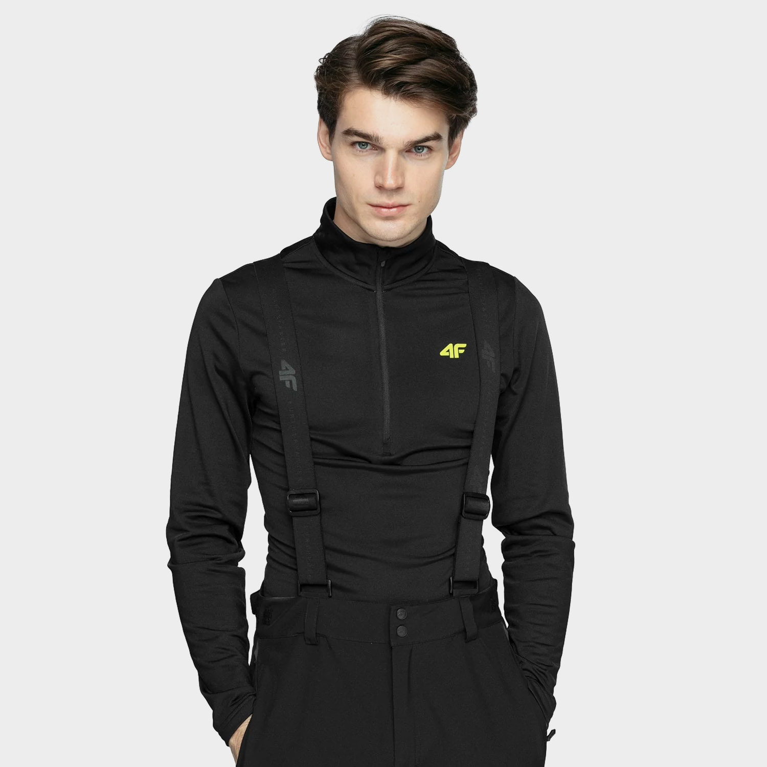 Bluza męska z kapturem rozpinana polarowa 4F H4Z20-BIMD034G-20S