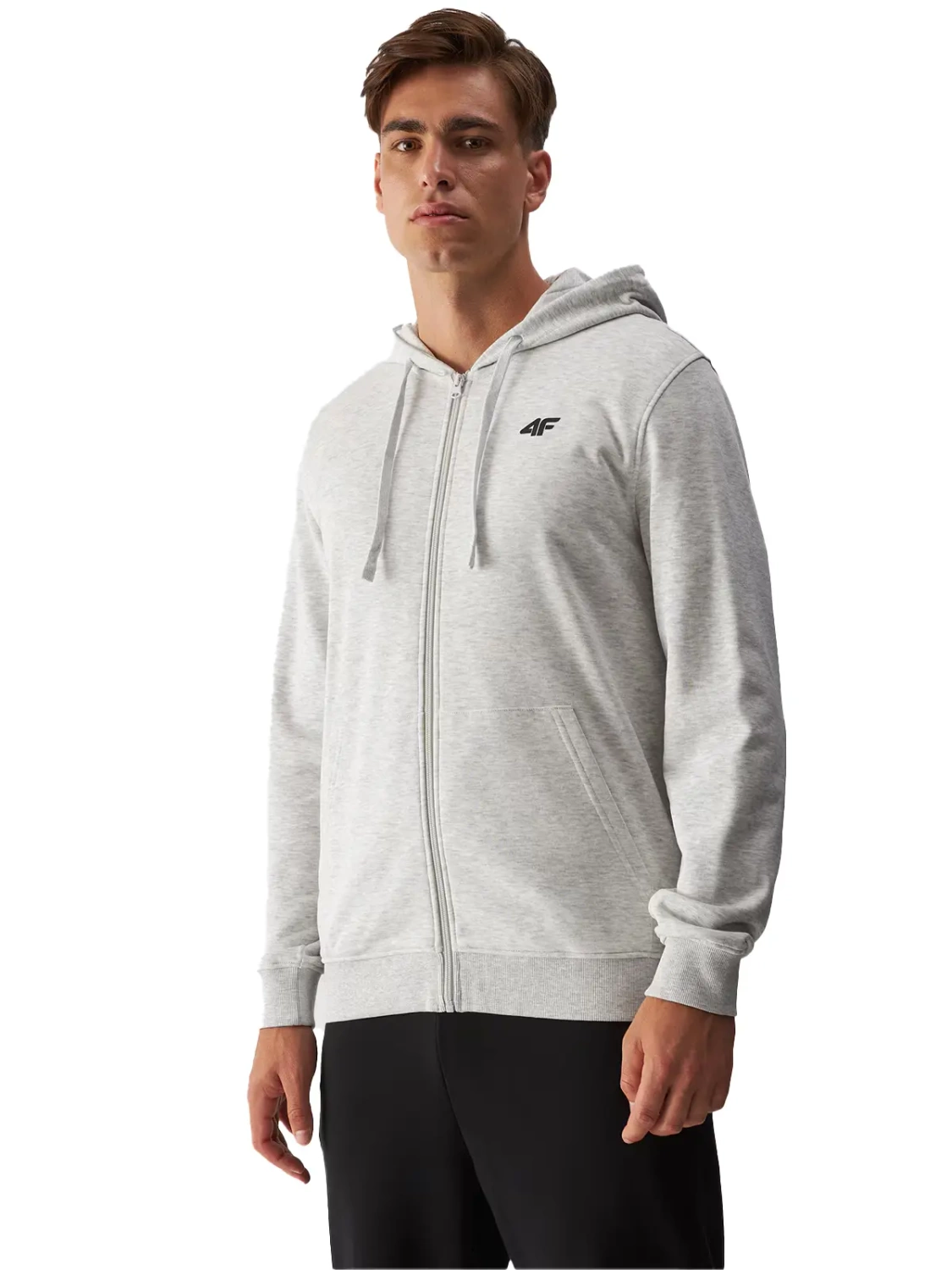 Bluza męska z kapturem rozpinana 4F 4FWMM00TSWSM1466-27M