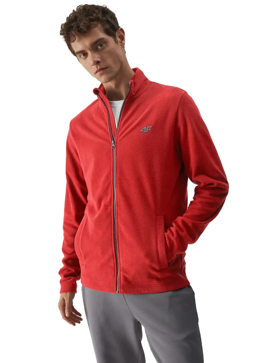 Bluza męska rozpinana polarowa 4F 4FWMM00TFLEM289-60S