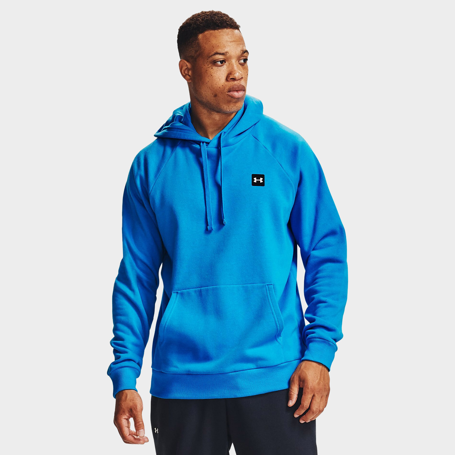 Bluza męska z kapturem Under Armour RIVAL HOODIE 1357092-428