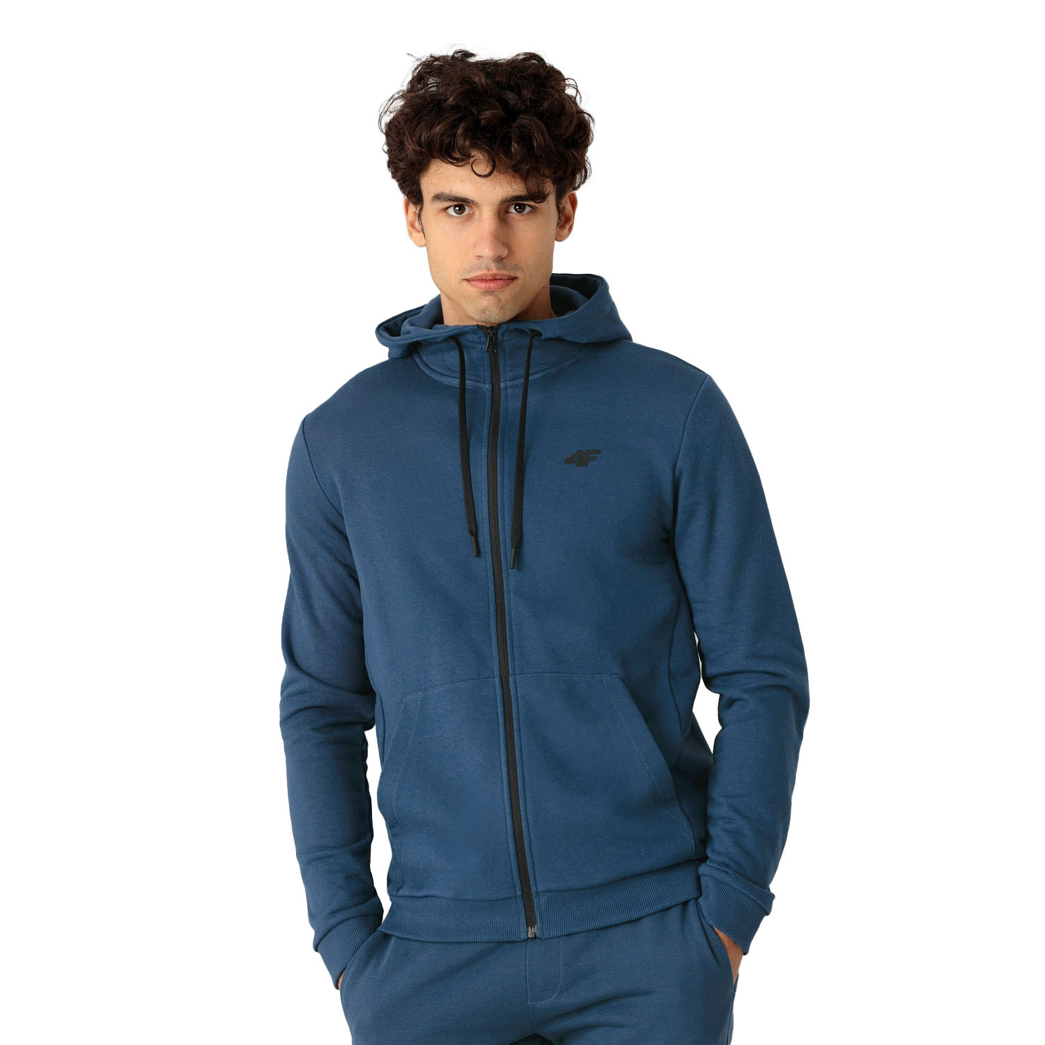 Bluza męska z kapturem rozpinana 4F H4L22-BLM353-32S