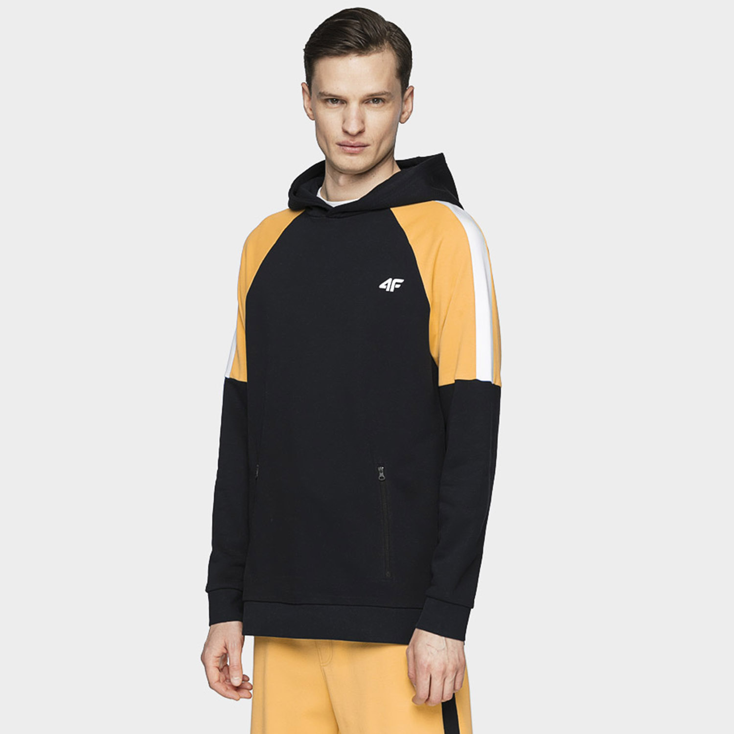 Bluza męska z kapturem rozpinana 4F H4L21-BLM011-30S