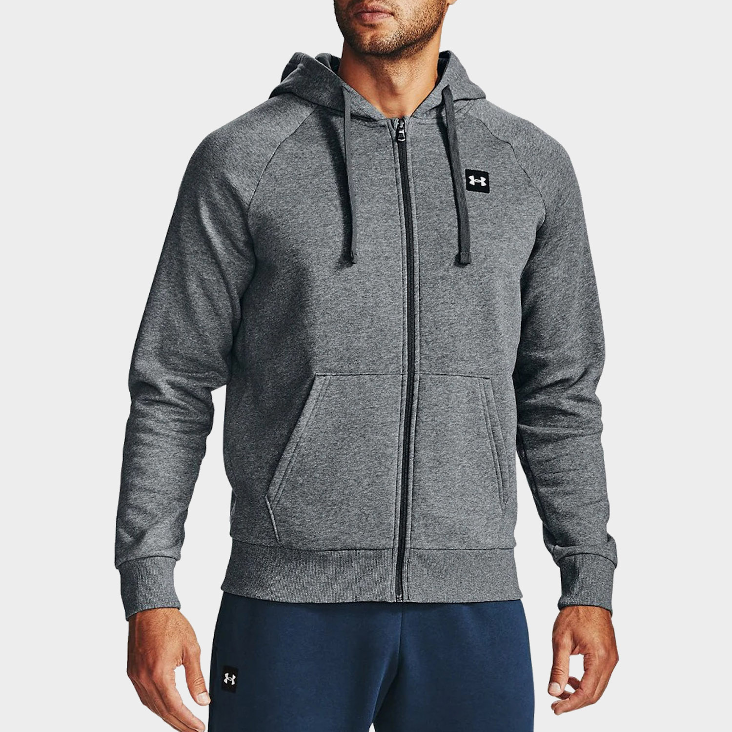 Bluza męska z kapturem rozpinana Under Armour RIVAL FLEECE 1357111-012