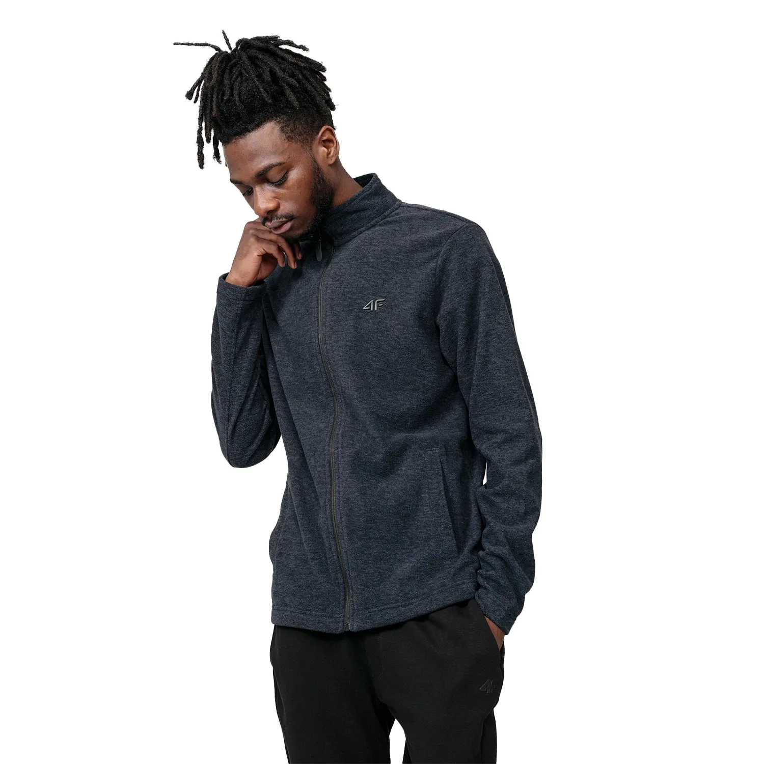 Bluza męska rozpinana polarowa 4F H4Z22-PLM350-30M