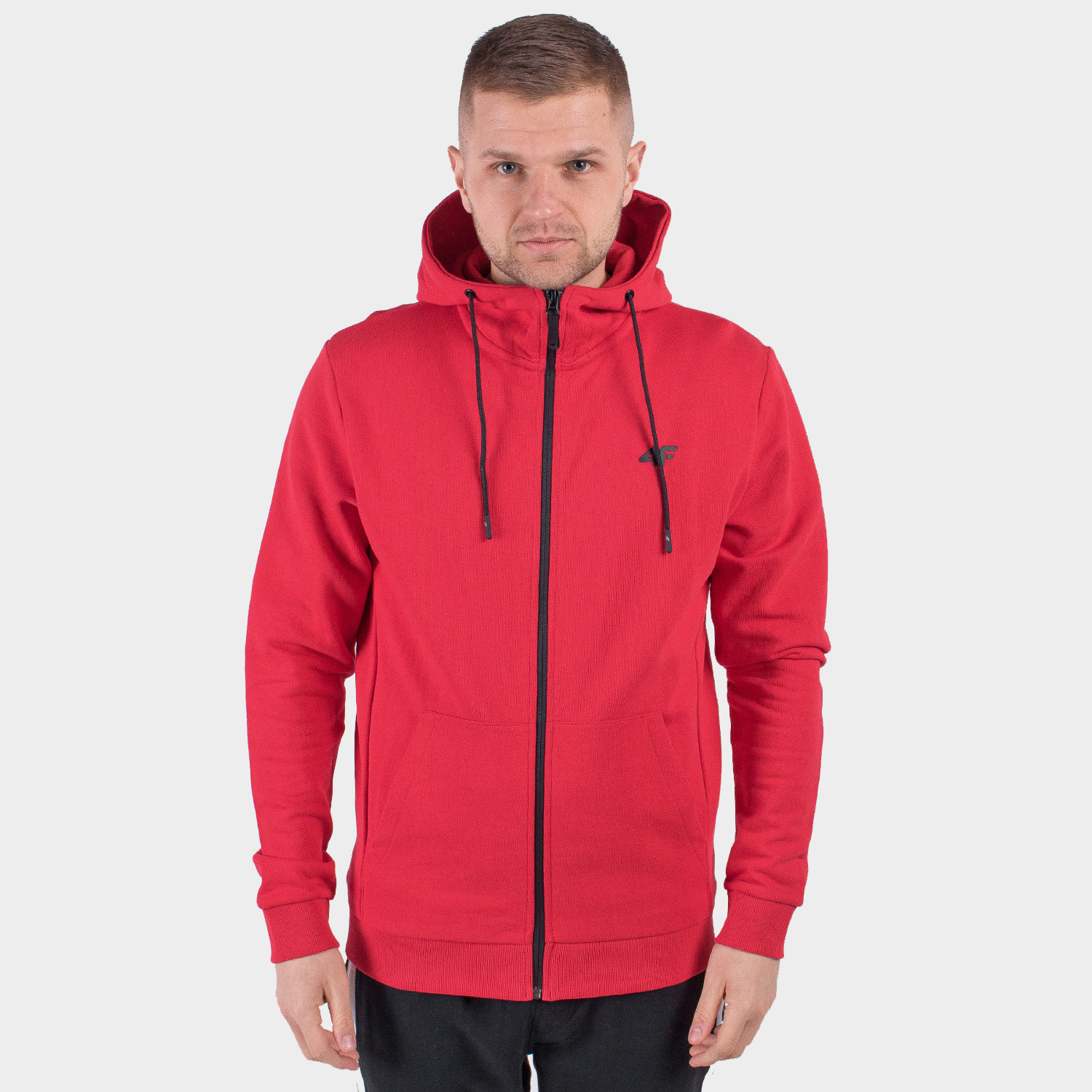 Bluza męska z kapturem rozpinana 4F NOSH4-BLM004-62S