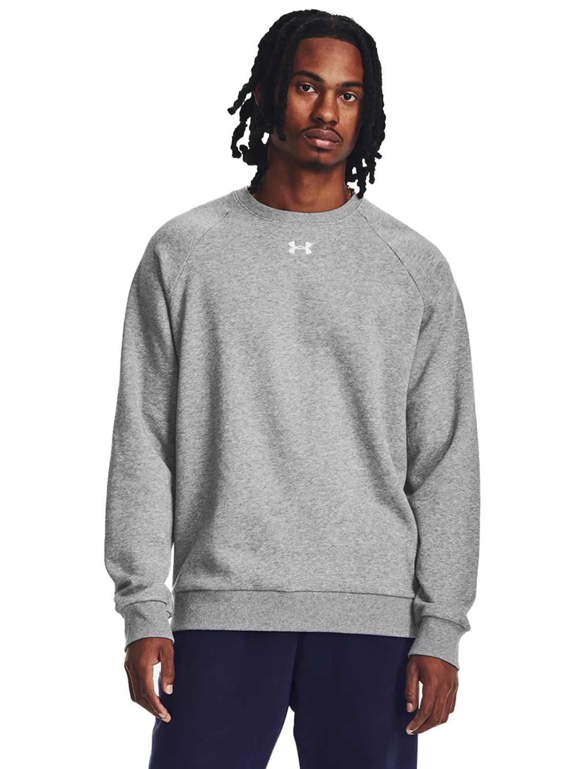 Bluza męska z kapturem Under Armour FLEECE CREW 1379755-025 