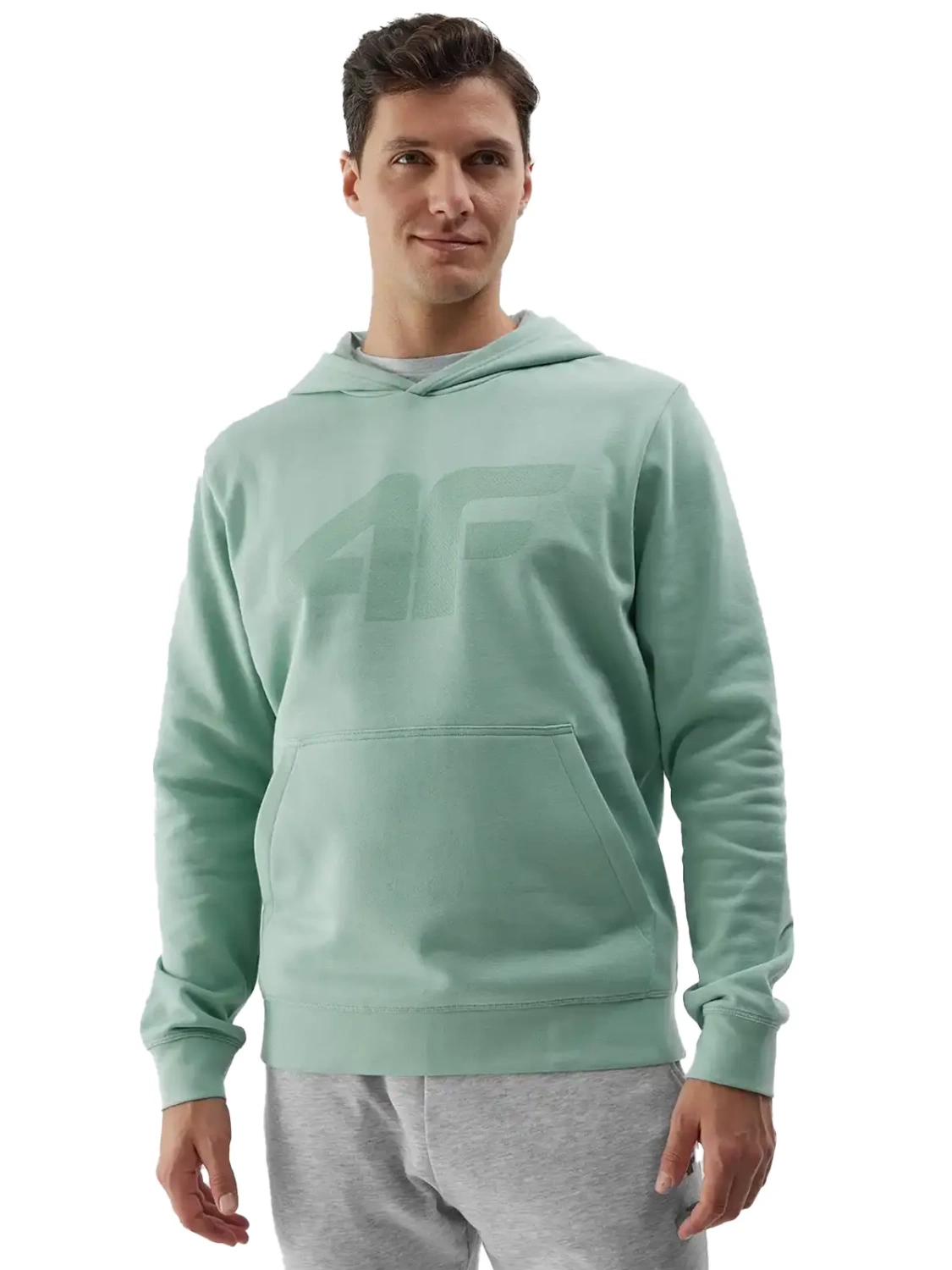 Bluza męska z kapturem 4F 4FWSS24TSWSM0950-47S 