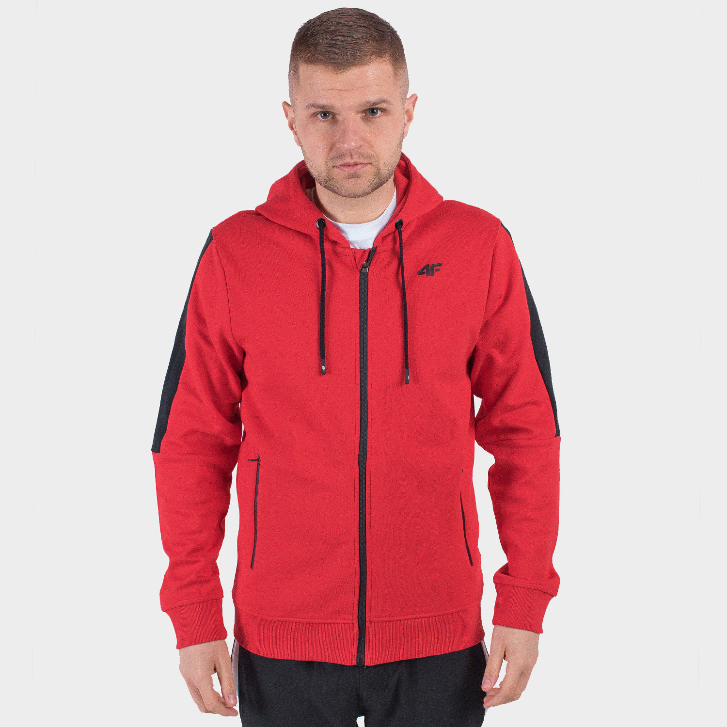 Bluza męska z kapturem rozpinana 4F H4L20-BLM003-62S