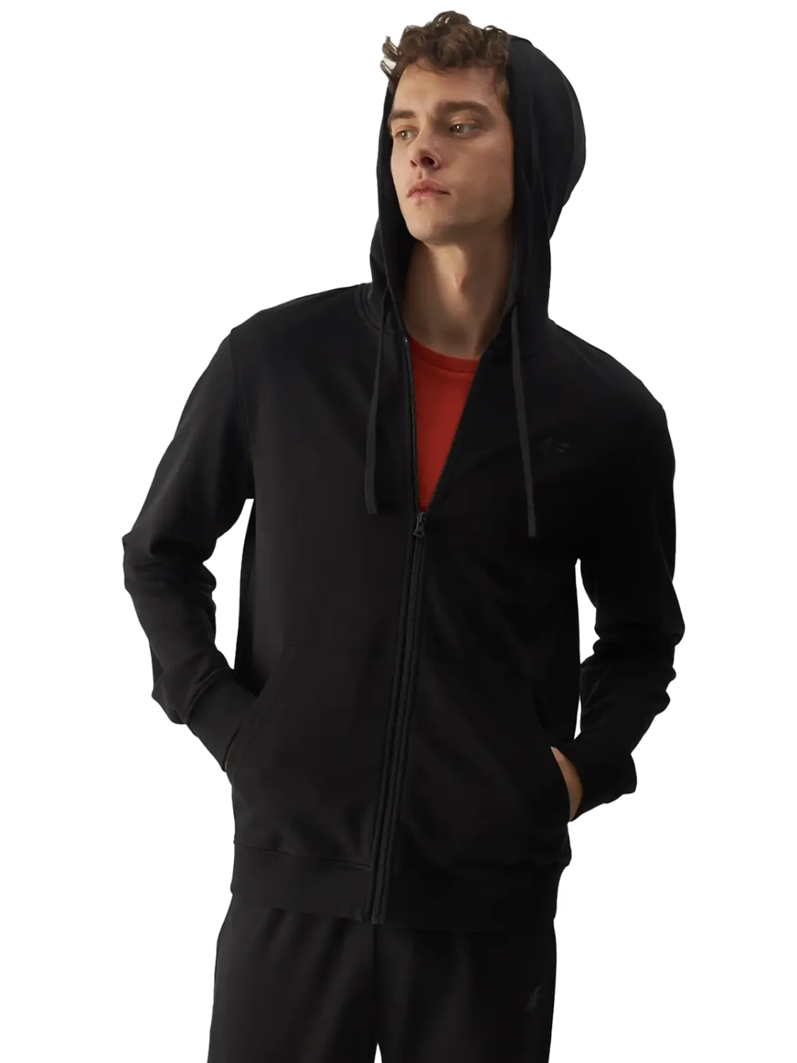 Bluza męska z kapturem rozpinana 4F 4FWMM00TSWSM1466-20S