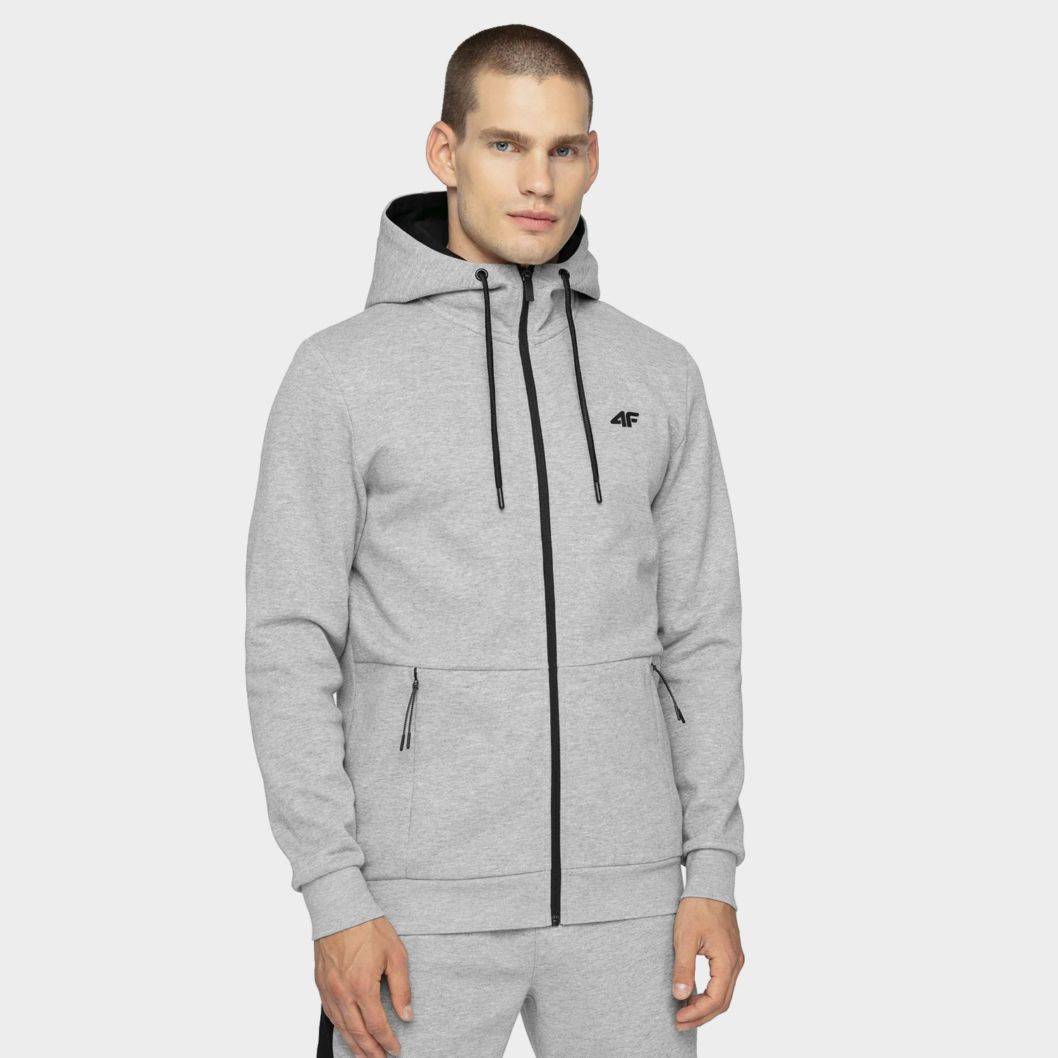 Bluza męska z kapturem rozpinana 4F H4Z20-BLM024-25M