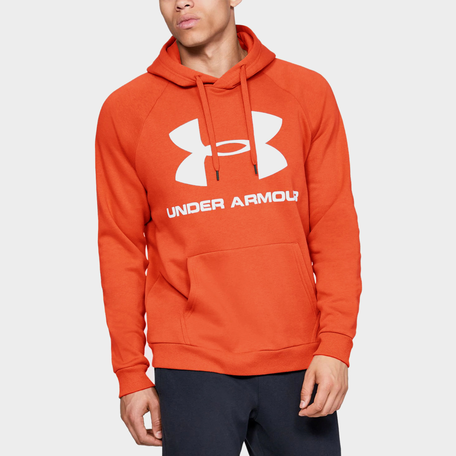 Bluza męska z kapturem Under Armour RIVAL HOODIE 1345628-856