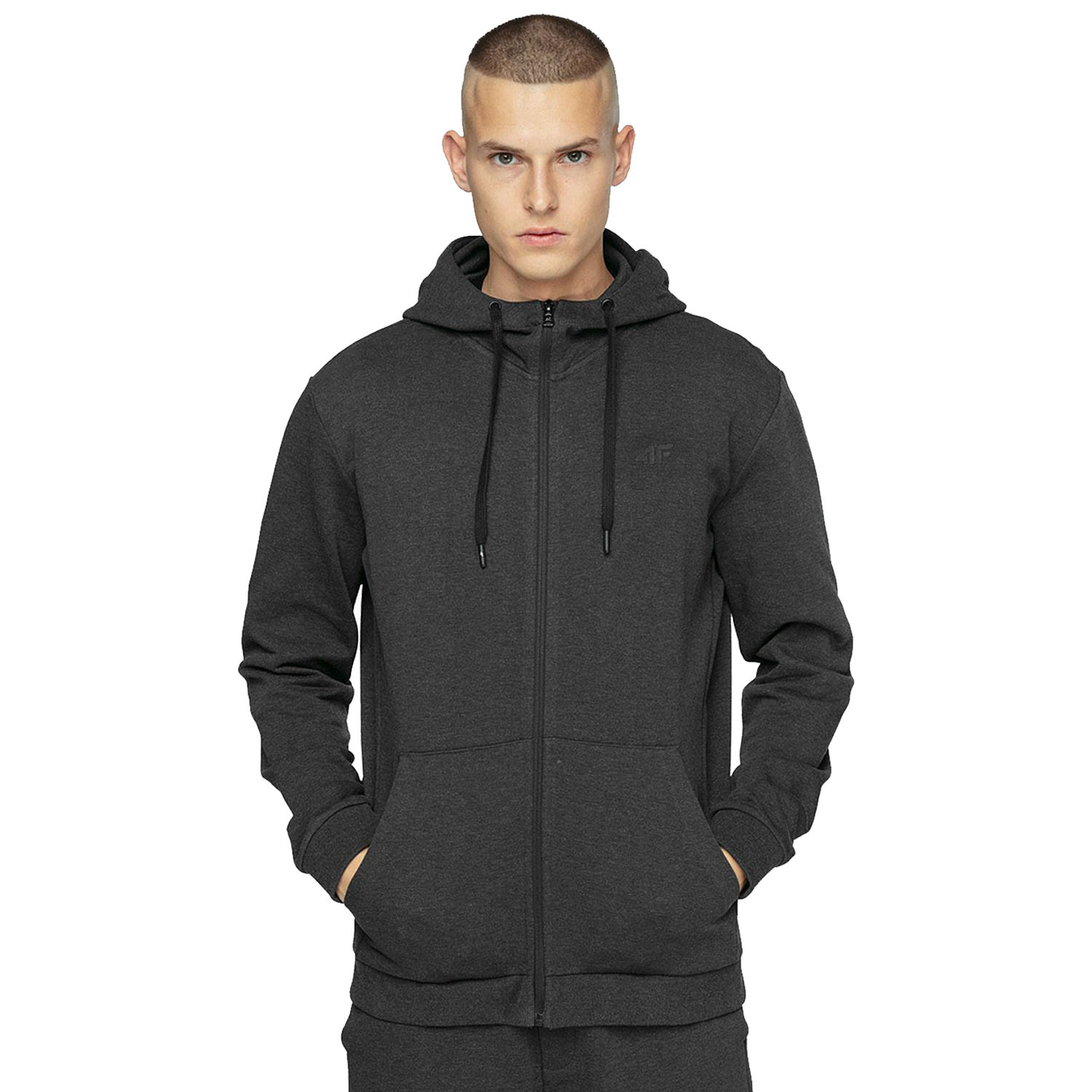 Bluza męska z kapturem rozpinana 4F NOSH4-BLM353-23M