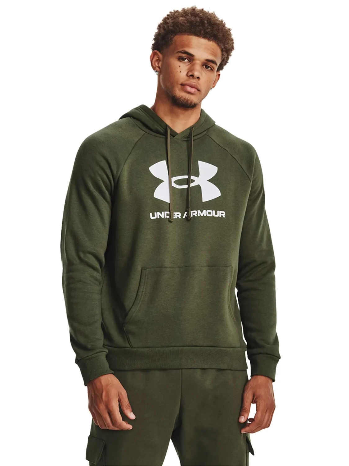 Bluza męska z kapturem Under Armour FLEECE LOGO HD 1379758-390