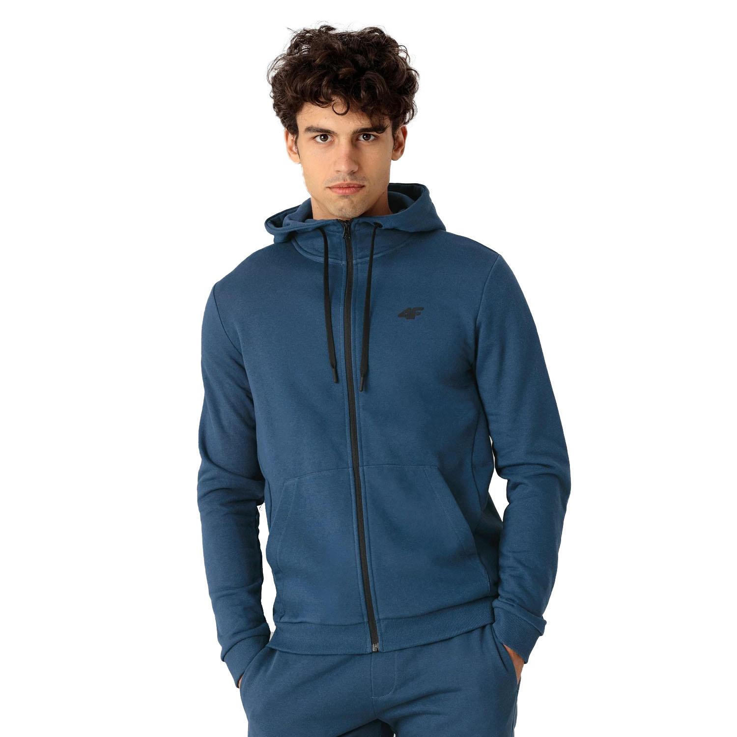 Bluza męska z kapturem rozpinana 4F NOSH4-BLM353-32S