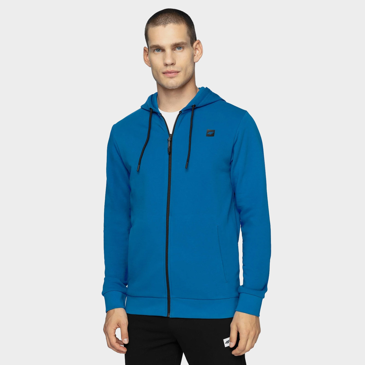 Bluza męska z kapturem rozpinana 4F H4Z20-BLM022-36S