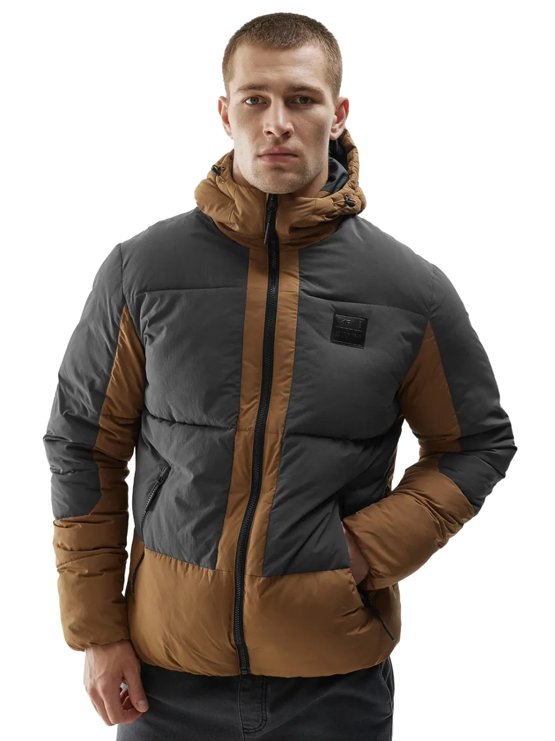Kurtka męska zimowa puchowa 4F 4FAW23TDJAM244-82S 
